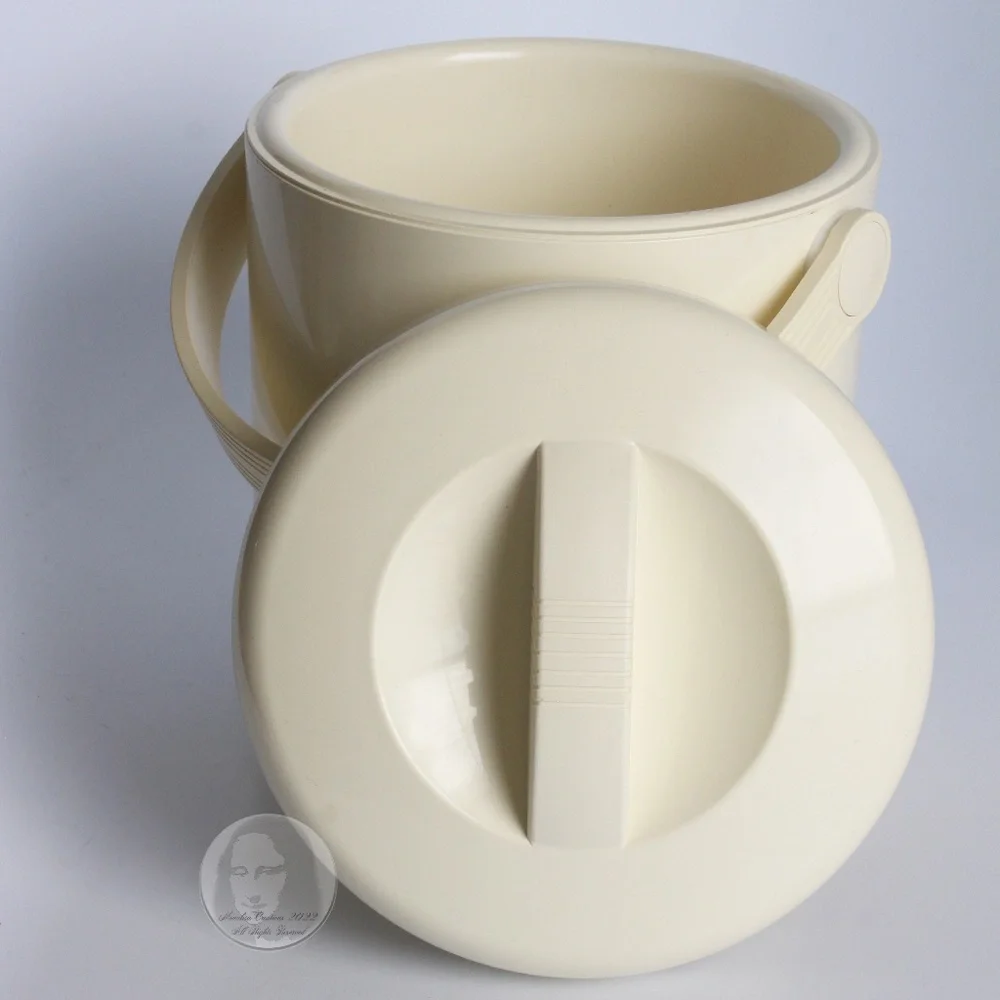 Vintage PPL Pedrini Ice Bucket Made in Italy Modern Home Decor Barware 1980s